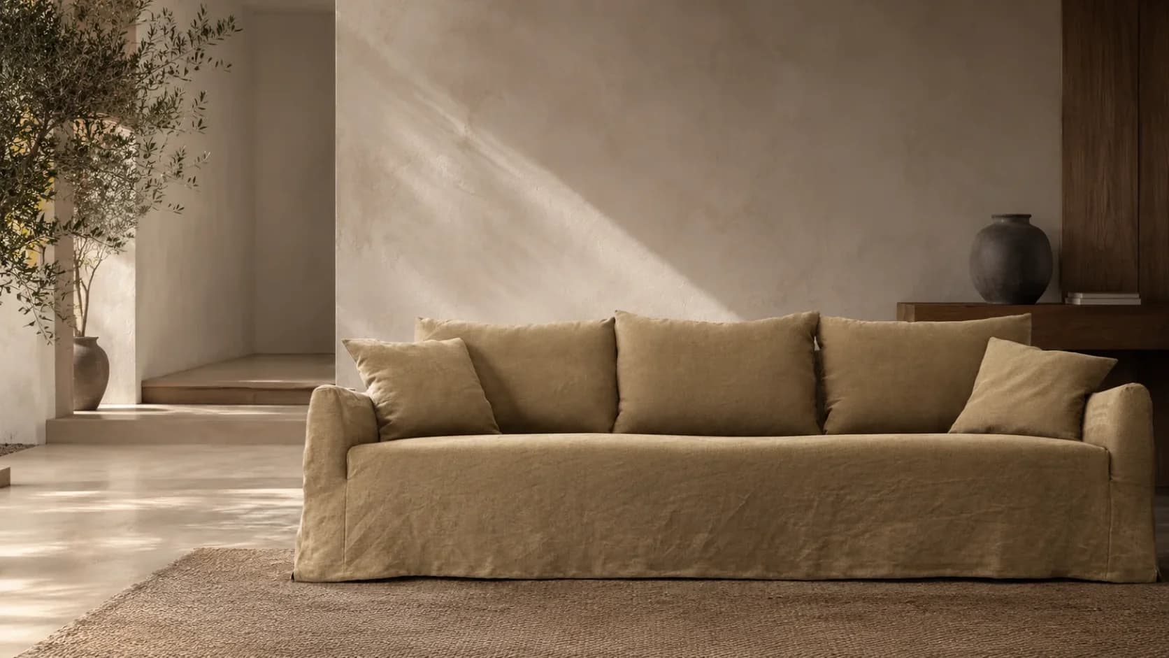 Linen World Bespoke Lyon Pure Linen Sofa